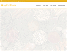 Tablet Screenshot of paramjitskitchen.com